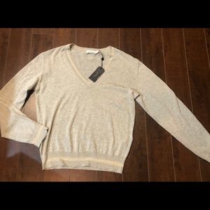 NEW Rag & Bone Heather Grey V Neck small $230